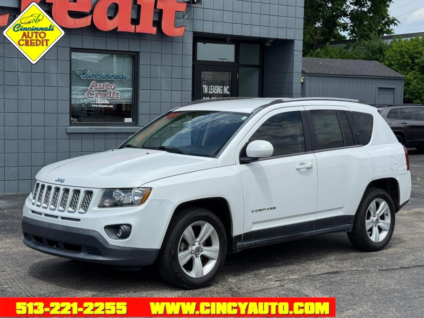 2014 Bright White Clear Coat Pw7 Jeep Compass Latitude (1C4NJCEB5ED) with an 2.4L 2.4L I4 172hp 165ft. lbs. Sequential Multiport Fuel Injection engine, 6-Speed Shiftable Automatic transmission, located at 2813 Gilbert Avenue, Cincinnati, OH, 45206, (513) 221-2255, 39.130219, -84.489189- Photo#0