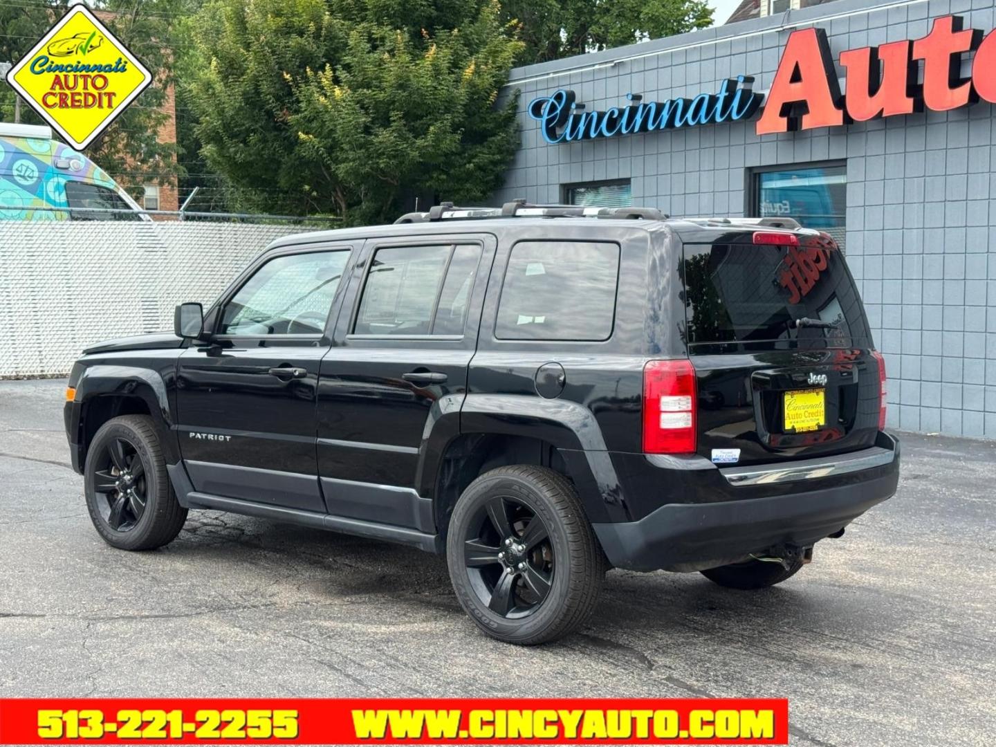 2013 Black Clear Coat Px8 Jeep Patriot Latitude (1C4NJRFB8DD) with an 2.4L 2.4L I4 172hp 165ft. lbs. Sequential Multiport Fuel Injection engine, CVT transmission, located at 2813 Gilbert Avenue, Cincinnati, OH, 45206, (513) 221-2255, 39.130219, -84.489189- Photo#2