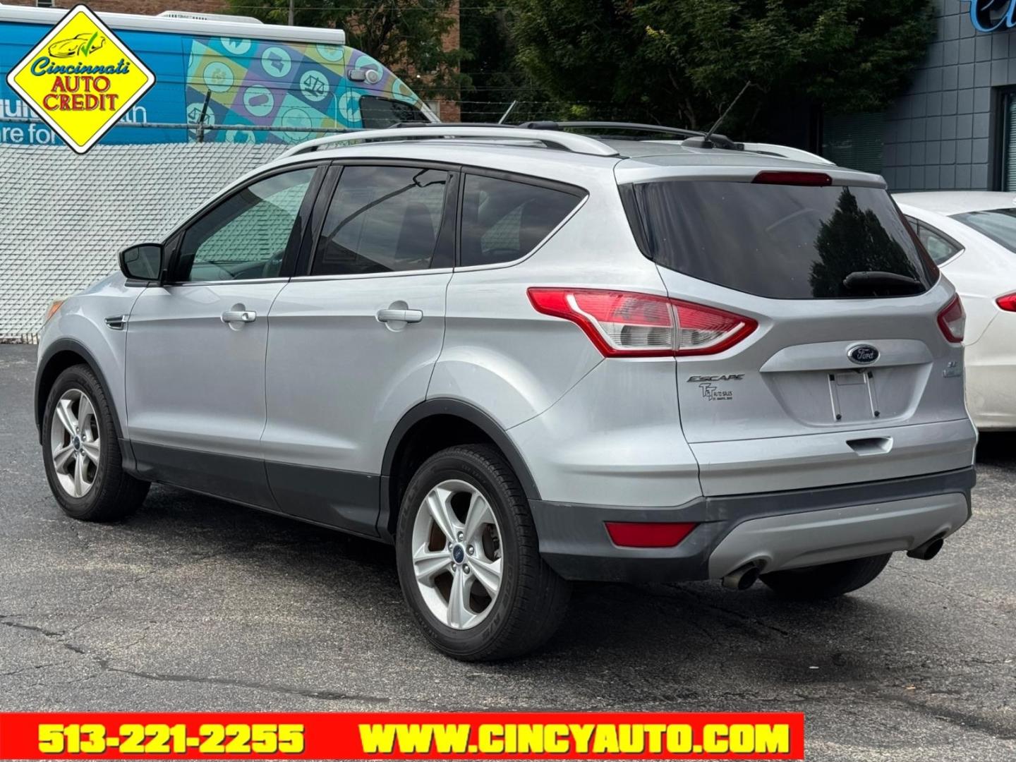 2014 Ingot Silver Metallic Ux Ford Escape SE (1FMCU0GX4EU) with an 1.6L EcoBoost 1.6L Turbo I4 178hp 184ft. lbs. Direct Injection engine, 6-Speed Shiftable Automatic transmission, located at 2813 Gilbert Avenue, Cincinnati, OH, 45206, (513) 221-2255, 39.130219, -84.489189- Photo#2