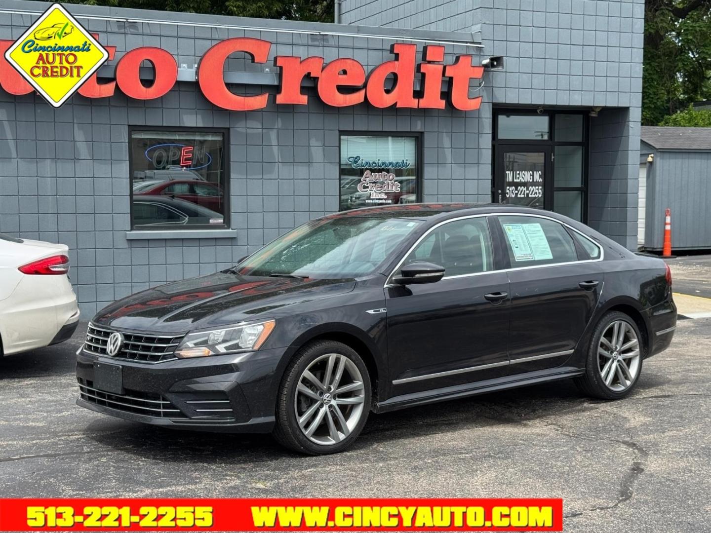 2017 Deep Black Pearl 2t2t Volkswagen Passat 1.8T R-Line (1VWDT7A34HC) with an 1.8L 1.8L Turbo I4 170hp 184ft. lbs. Direct Injection engine, 6-speed Automatic with Tiptronic transmission, located at 2813 Gilbert Avenue, Cincinnati, OH, 45206, (513) 221-2255, 39.130219, -84.489189- Photo#0