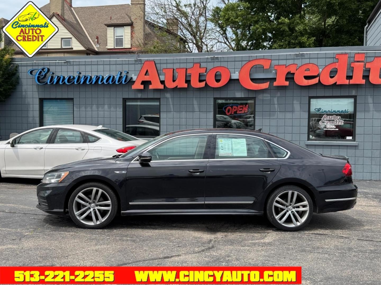 2017 Deep Black Pearl 2t2t Volkswagen Passat 1.8T R-Line (1VWDT7A34HC) with an 1.8L 1.8L Turbo I4 170hp 184ft. lbs. Direct Injection engine, 6-speed Automatic with Tiptronic transmission, located at 2813 Gilbert Avenue, Cincinnati, OH, 45206, (513) 221-2255, 39.130219, -84.489189- Photo#1