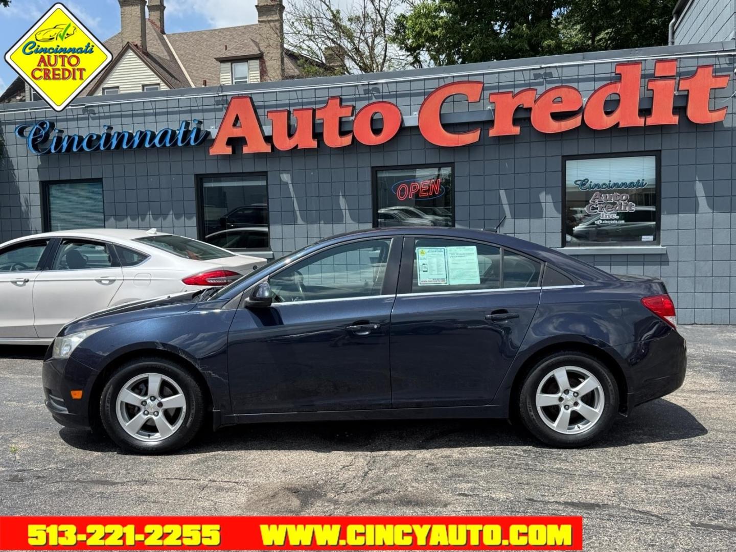 2014 Atlantis Blue Metallic Gwy Chevrolet Cruze 1LT Auto (1G1PC5SBXE7) with an 1.4L Ecotec 1.4L Turbo I4 138hp 148ft. lbs. Sequential Multiport Fuel Injection engine, 6-Speed Shiftable Automatic transmission, located at 2813 Gilbert Avenue, Cincinnati, OH, 45206, (513) 221-2255, 39.130219, -84.489189- Photo#1