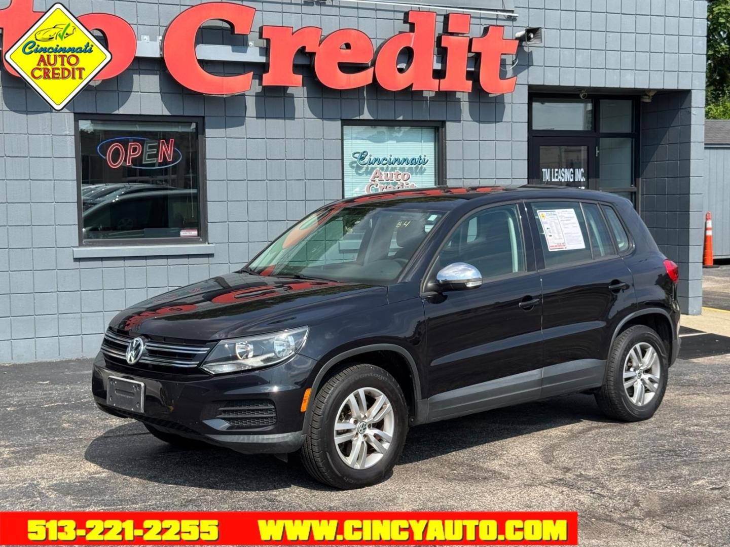 2012 Deep Black Metallic 2t2t Volkswagen Tiguan S (WVGAV7AX5CW) with an 2.0L 2.0L I4 Turbo 200hp 207ft. lbs. Sequential Multiport Fuel Injection engine, 6-speed Automatic with Tiptronic transmission, located at 2813 Gilbert Avenue, Cincinnati, OH, 45206, (513) 221-2255, 39.130219, -84.489189- Photo#0