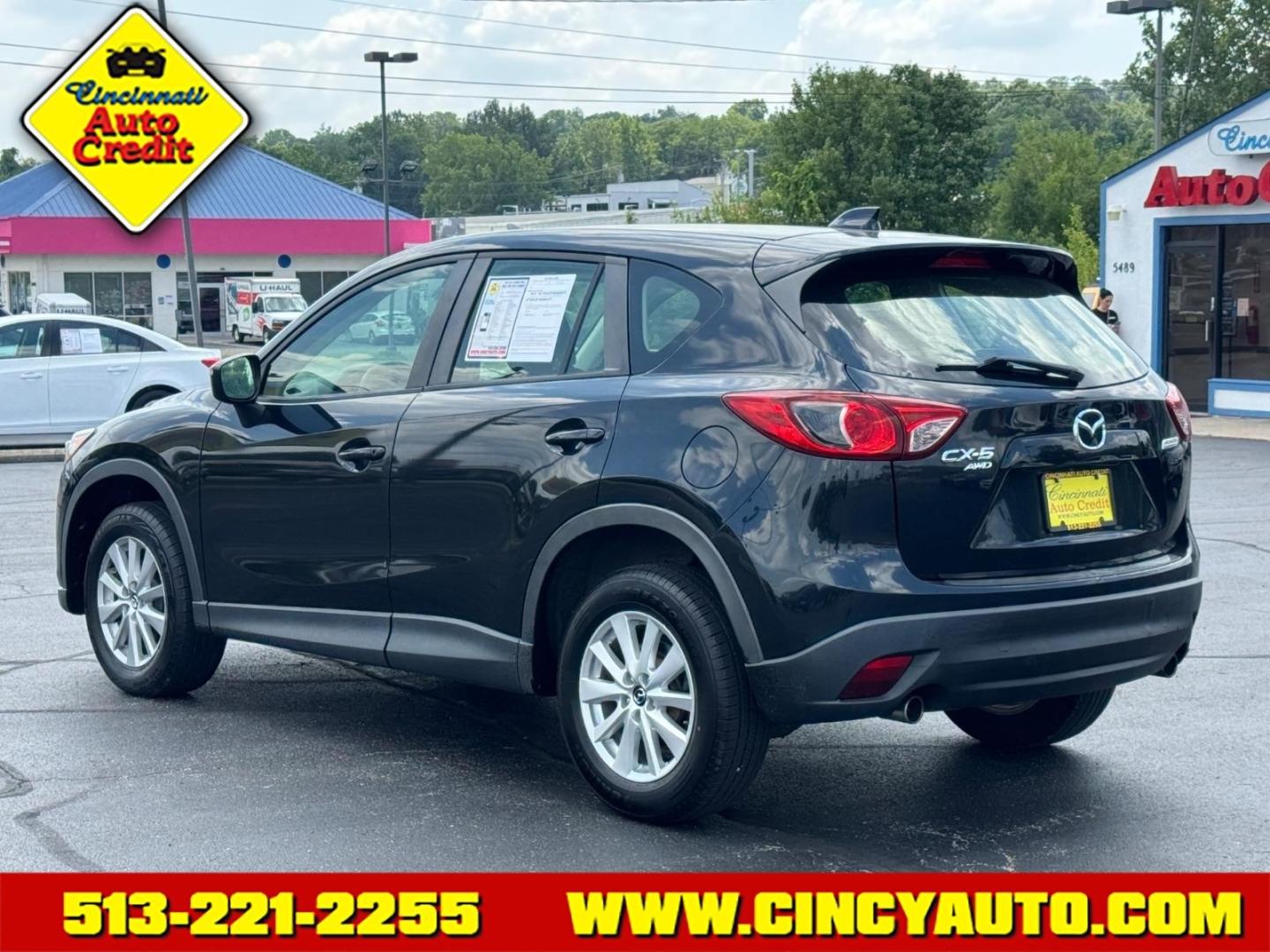 2015 Jet Black Mica 41w Mazda CX-5 Sport (JM3KE4BY1F0) with an 2.5L SKYACTIV-G 2.5L I4 184hp 185ft. lbs. Direct Injection engine, 6-Speed Shiftable Automatic transmission, located at 5489 Dixie Highway, Fairfield, OH, 45014, (513) 221-2255, 39.333084, -84.523834- Photo#2