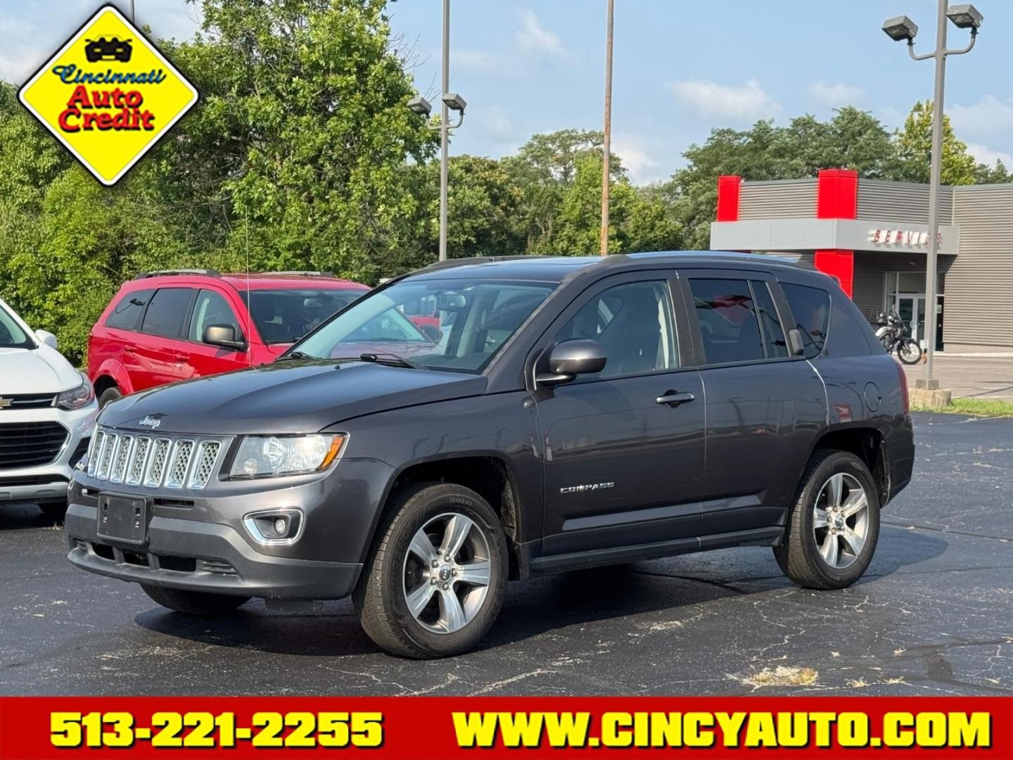 2016 Granite Crystal Metallic Clear Coat Pau Jeep Compass High Altitude (1C4NJDEBXGD) with an 2.4L 2.4L I4 172hp 165ft. lbs. Sequential Multiport Fuel Injection engine, 6-Speed Shiftable Automatic transmission, located at 5489 Dixie Highway, Fairfield, OH, 45014, (513) 221-2255, 39.333084, -84.523834- Photo#0