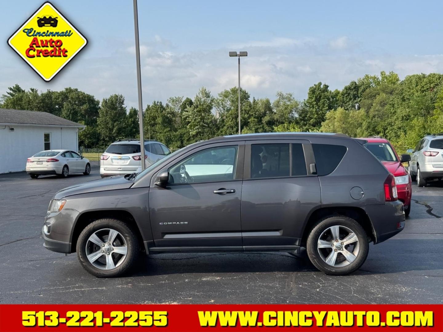 2016 Granite Crystal Metallic Clear Coat Pau Jeep Compass High Altitude (1C4NJDEBXGD) with an 2.4L 2.4L I4 172hp 165ft. lbs. Sequential Multiport Fuel Injection engine, 6-Speed Shiftable Automatic transmission, located at 5489 Dixie Highway, Fairfield, OH, 45014, (513) 221-2255, 39.333084, -84.523834- Photo#1
