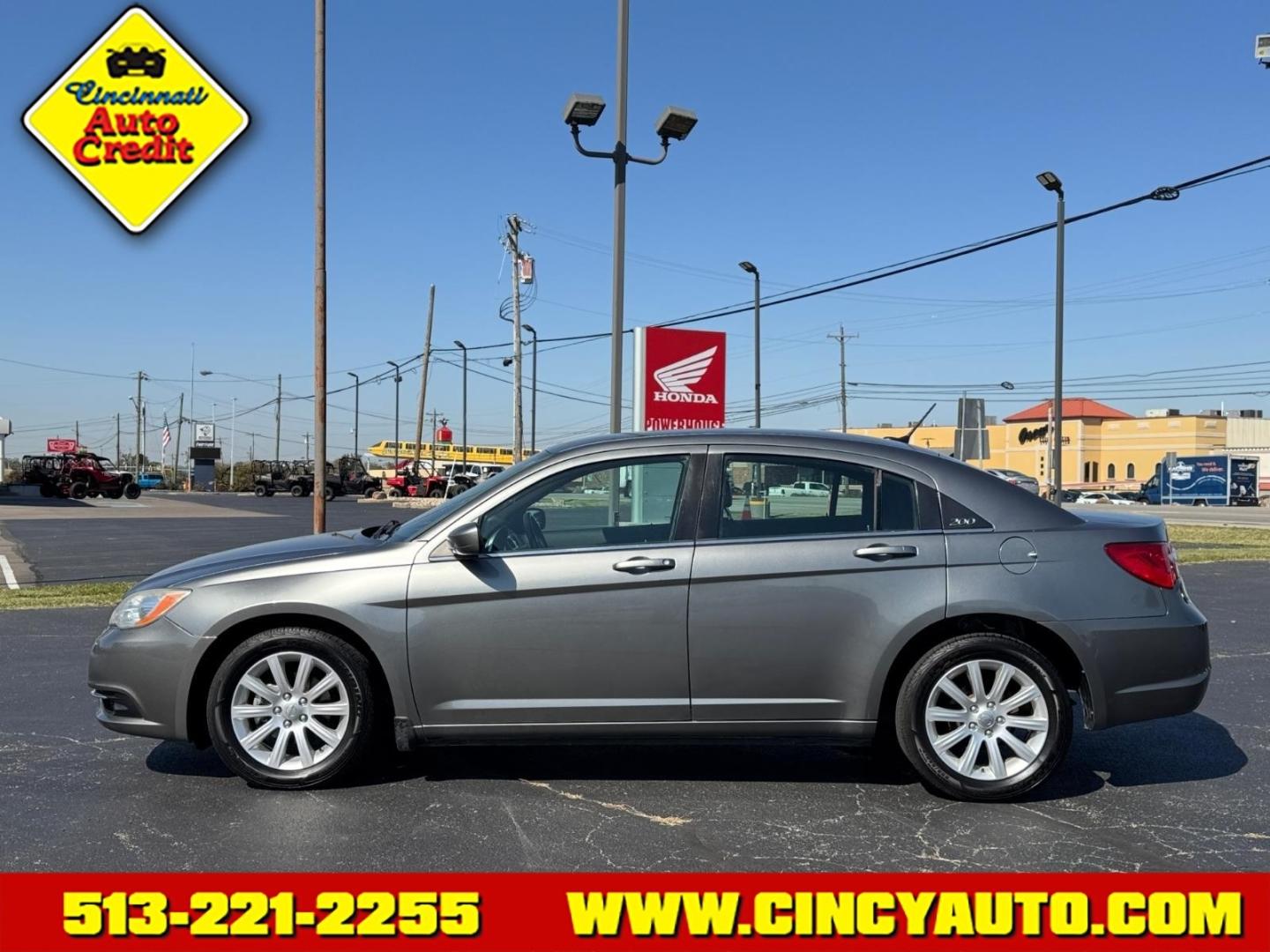 2012 Tungsten Metallic Clear Coat Pdm Chrysler 200 Touring (1C3CCBBB0CN) with an 2.4L 2.4L I4 173hp 166ft. lbs. Sequential Multiport Fuel Injection engine, 6-Speed Shiftable Automatic transmission, located at 5489 Dixie Highway, Fairfield, OH, 45014, (513) 221-2255, 39.333084, -84.523834- Photo#1
