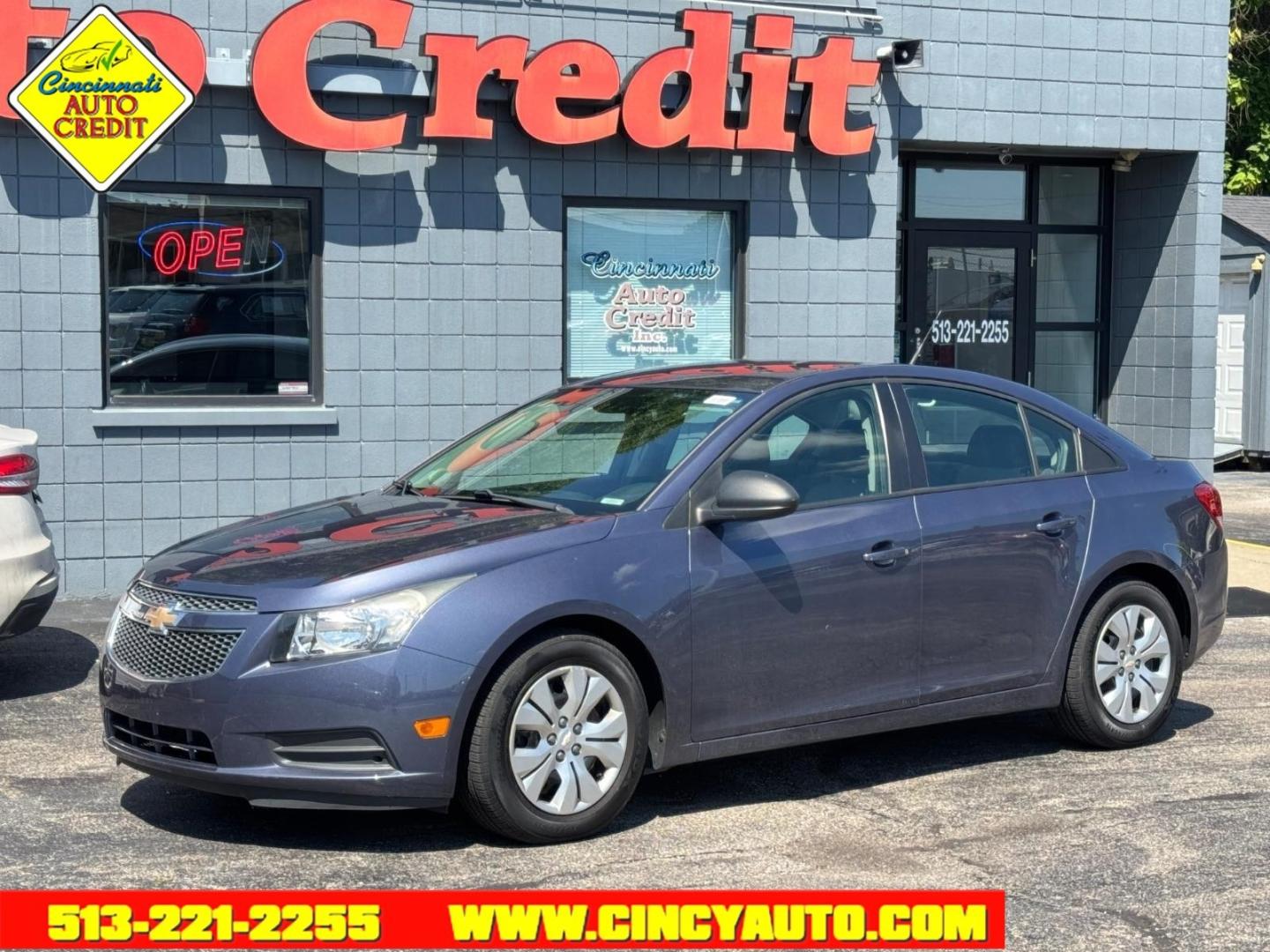 2013 Atlantis Blue Metallic Chevrolet Cruze LS Auto (1G1PA5SH5D7) with an 1.8L Ecotec 1.8L Flex Fuel I4 138hp 125ft. lbs. Sequential Multiport Fuel Injection engine, 6-Speed Shiftable Automatic w/Overdrive transmission, located at 2813 Gilbert Avenue, Cincinnati, OH, 45206, (513) 221-2255, 39.130219, -84.489189- Photo#0