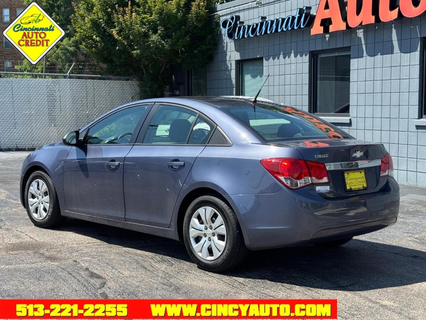 2013 Atlantis Blue Metallic Chevrolet Cruze LS Auto (1G1PA5SH5D7) with an 1.8L Ecotec 1.8L Flex Fuel I4 138hp 125ft. lbs. Sequential Multiport Fuel Injection engine, 6-Speed Shiftable Automatic w/Overdrive transmission, located at 2813 Gilbert Avenue, Cincinnati, OH, 45206, (513) 221-2255, 39.130219, -84.489189- Photo#2