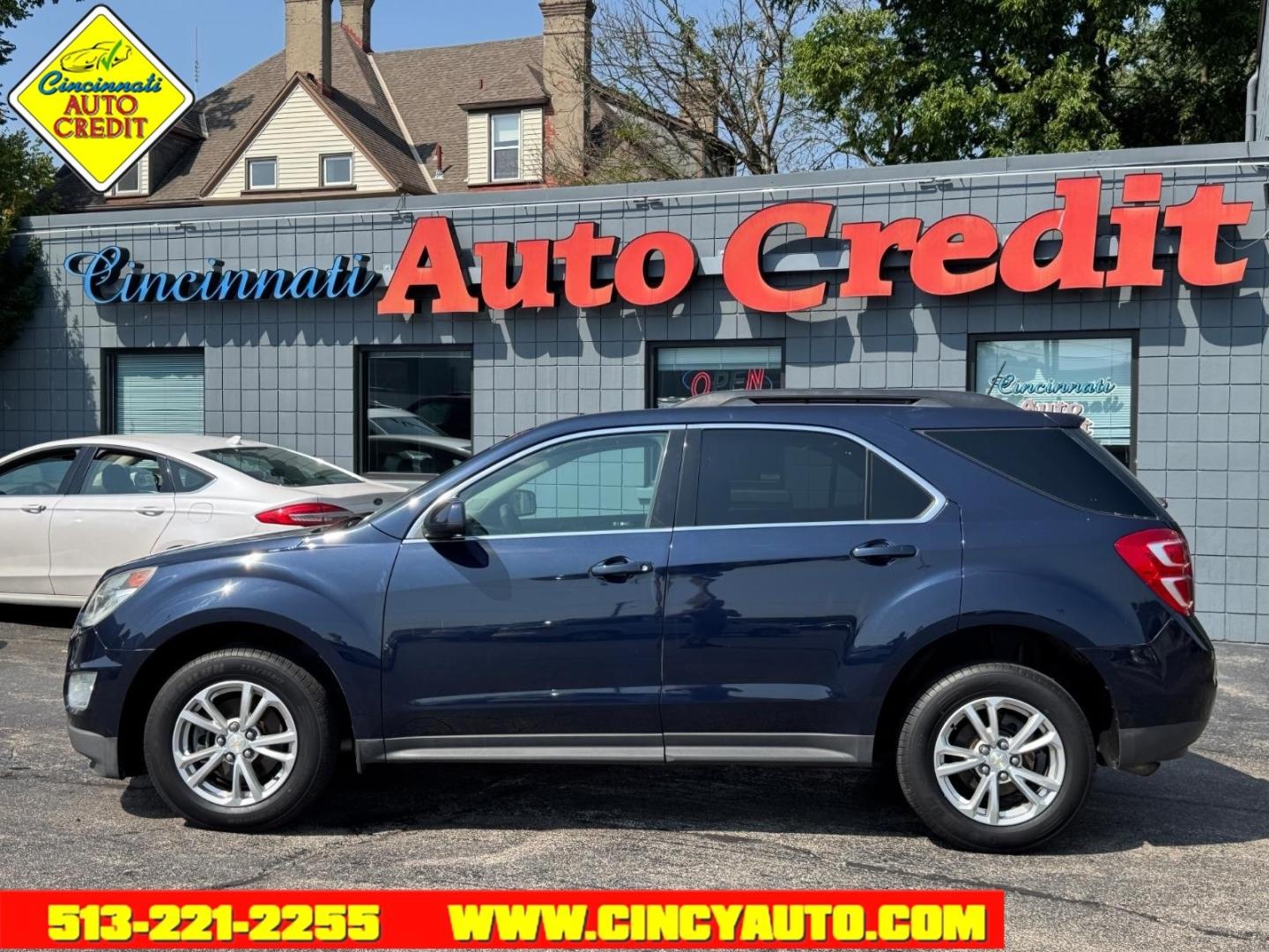 2016 Blue Velvet Metallic G1m Chevrolet Equinox LT (2GNFLFEK5G6) with an 2.4L Ecotec 2.4L I4 182hp 172ft. lbs. Direct Injection engine, 6-Speed Shiftable Automatic transmission, located at 2813 Gilbert Avenue, Cincinnati, OH, 45206, (513) 221-2255, 39.130219, -84.489189- Photo#1