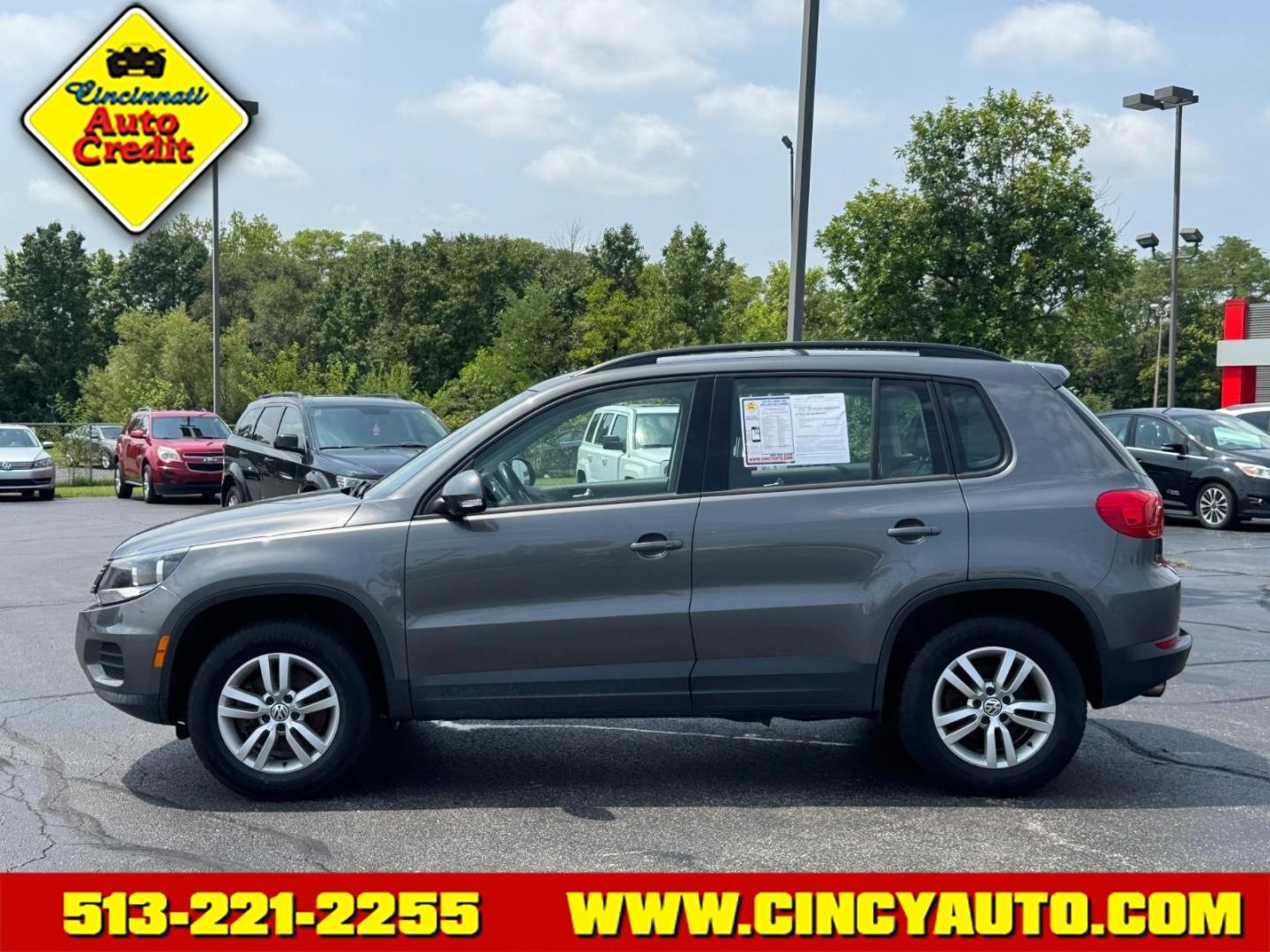 2016 Pepper Grey Metallic U5u5 Volkswagen Tiguan 2.0T SEL 4Motion (WVGBV7AXXGW) with an 2.0L 2.0L Turbo I4 200hp 207ft. lbs. Fuel Injected engine, 6-speed Automatic with Tiptronic transmission, located at 5489 Dixie Highway, Fairfield, OH, 45014, (513) 221-2255, 39.333084, -84.523834- Photo#1