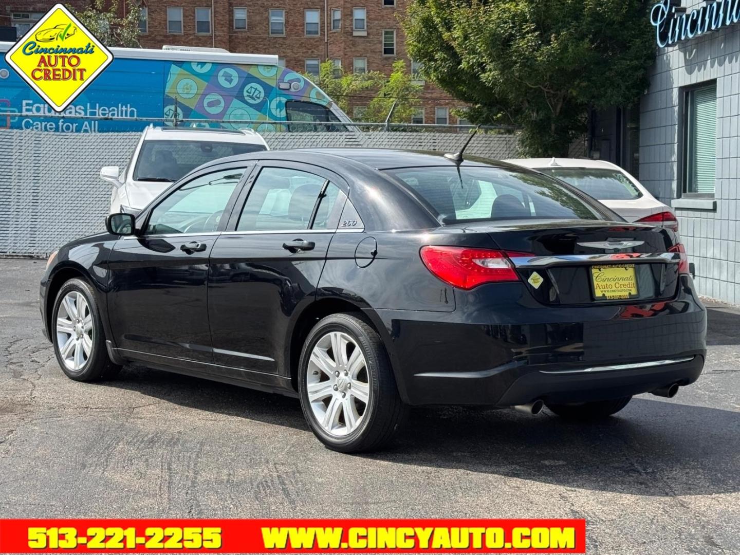 2012 Black Clear Coat Px8 Chrysler 200 Touring (1C3CCBBG1CN) with an 3.6L Pentastar 3.6L Flex Fuel V6 283hp 260ft. lbs. Sequential Multiport Fuel Injection engine, 6-Speed Shiftable Automatic transmission, located at 2813 Gilbert Avenue, Cincinnati, OH, 45206, (513) 221-2255, 39.130219, -84.489189- Photo#2