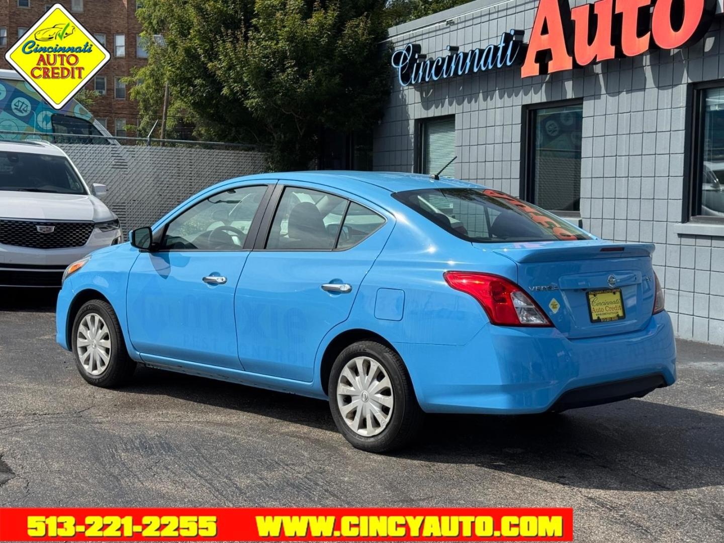 2019 Lt. Blue Nissan Versa SV (3N1CN7AP7KL) with an 1.6L 1.6L I4 109hp 107ft. lbs. Fuel Injected engine, CVT transmission, located at 2813 Gilbert Avenue, Cincinnati, OH, 45206, (513) 221-2255, 39.130219, -84.489189- Photo#2