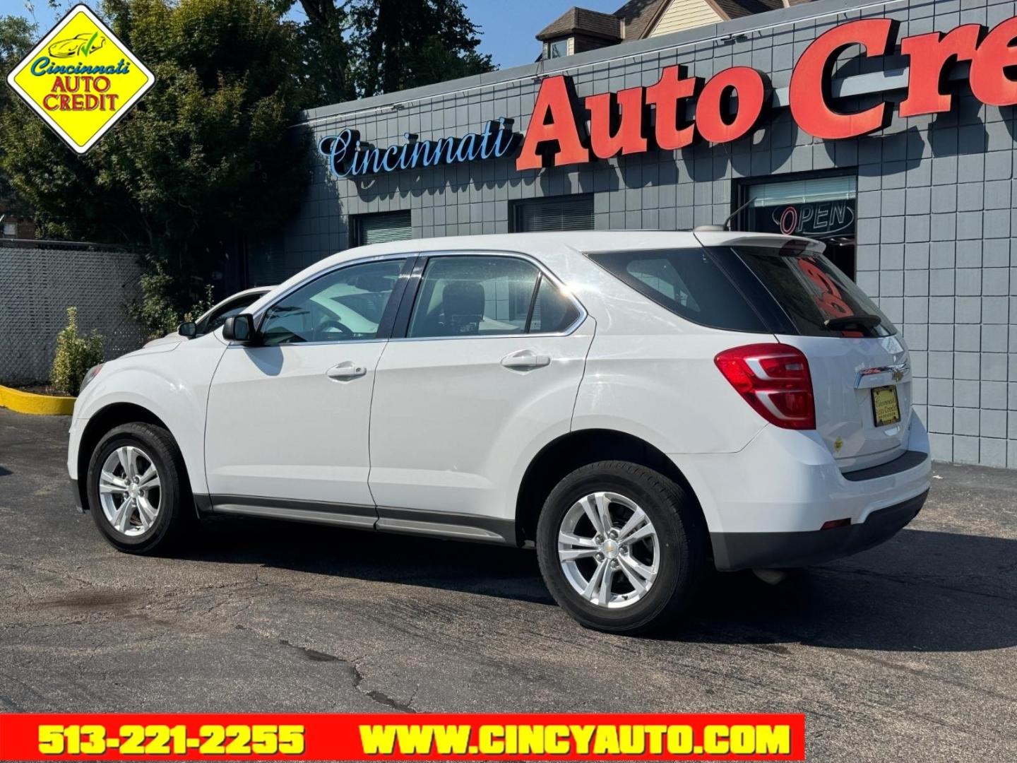 2016 Summit White Gaz Chevrolet Equinox LS (2GNALBEKXG6) with an 2.4L Ecotec 2.4L I4 182hp 172ft. lbs. Direct Injection engine, 6-Speed Shiftable Automatic transmission, located at 2813 Gilbert Avenue, Cincinnati, OH, 45206, (513) 221-2255, 39.130219, -84.489189- Photo#2