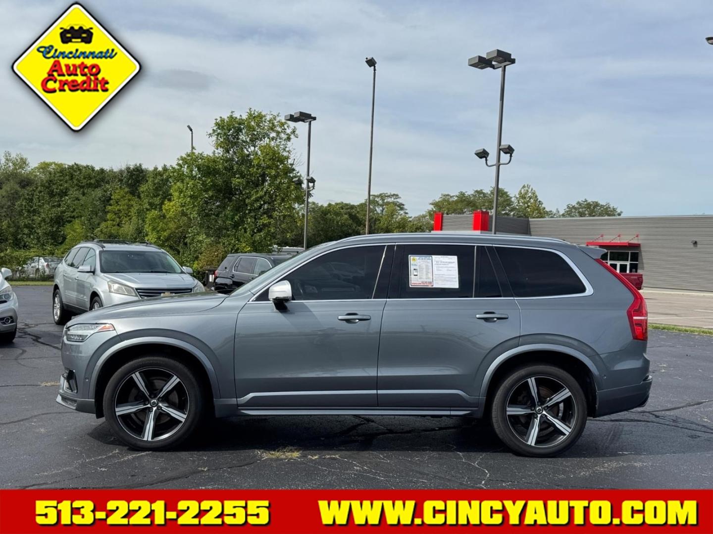 2016 Osmium Grey Metallic 714 Volvo XC90 T6 R-Design (YV4A22PM7G1) with an 2.0L 2.0L Twincharged I4 316hp 295ft. lbs. Direct Injection engine, 8-Speed Shiftable Automatic transmission, located at 5489 Dixie Highway, Fairfield, OH, 45014, (513) 221-2255, 39.333084, -84.523834- Photo#1