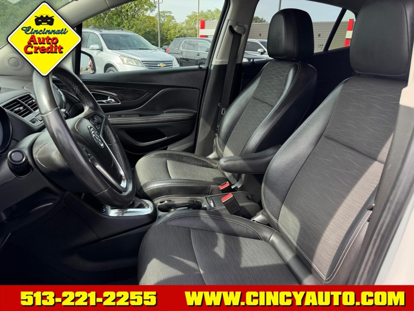 2015 White Pearl Tricoat/Satin Nickel Metallic Gyn/Bqx Buick Encore Convenience (KL4CJFSB0FB) with an 1.4L Ecotec 1.4L Turbo I4 138hp 148ft. lbs. Sequential Multiport Fuel Injection engine, 6-Speed Automatic transmission, located at 5489 Dixie Highway, Fairfield, OH, 45014, (513) 221-2255, 39.333084, -84.523834- Photo#5