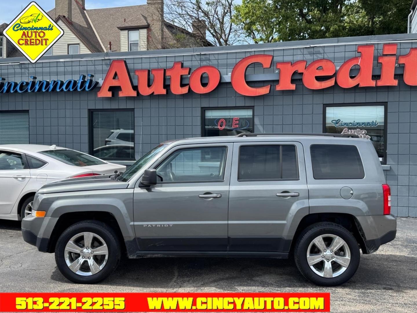 2012 Mineral Gray Metallic Clear Coat Jeep Patriot Latitude (1C4NJRFB9CD) with an 2.4L 2.4L I4 172hp 165ft. lbs. Sequential Multiport Fuel Injection engine, CVT transmission, located at 2813 Gilbert Avenue, Cincinnati, OH, 45206, (513) 221-2255, 39.130219, -84.489189- Photo#1