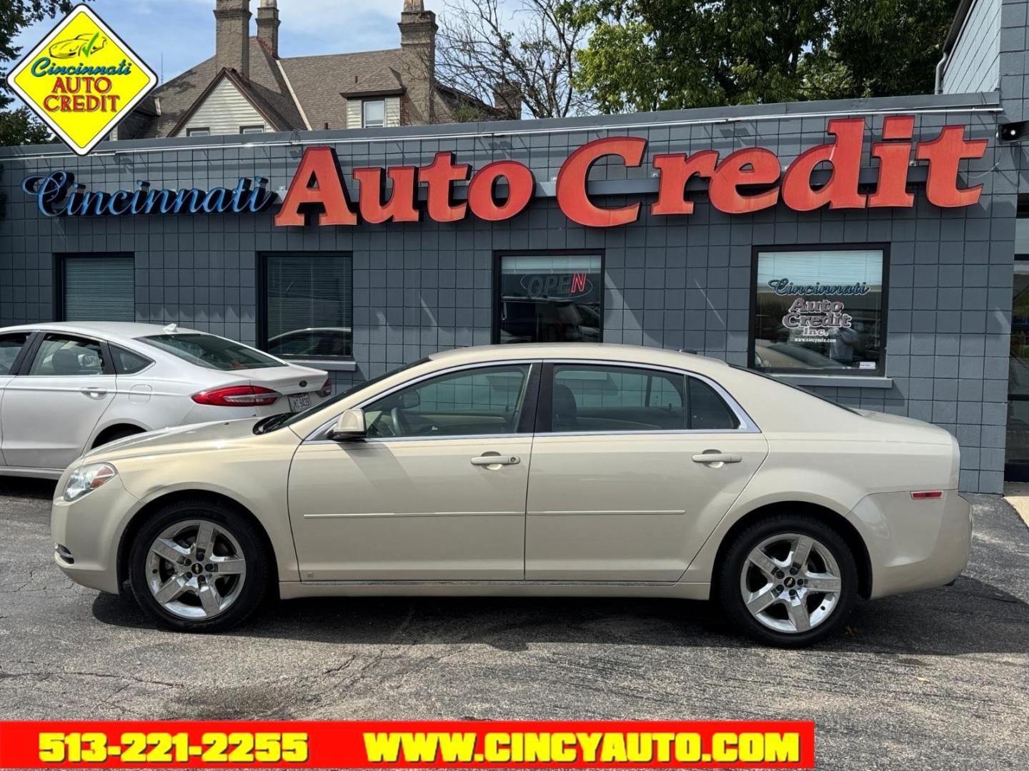 2009 Gold Mist Metallic Chevrolet Malibu LT (1G1ZH57B594) with an 2.4L Ecotec 2.4L I4 169hp 160ft. lbs. Sequential Multiport Fuel Injection engine, 4-Speed Automatic transmission, located at 2813 Gilbert Avenue, Cincinnati, OH, 45206, (513) 221-2255, 39.130219, -84.489189- Photo#1