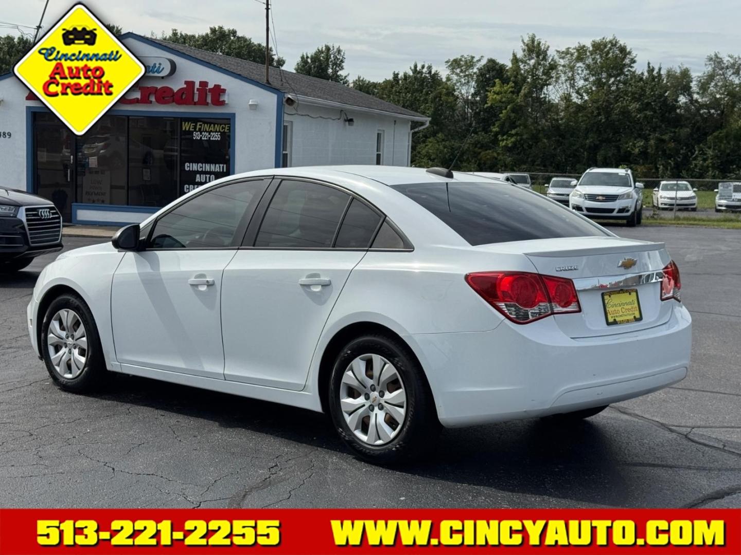 2015 Summit White Chevrolet Cruze LS Auto (1G1PA5SH1F7) with an 1.8L Ecotec 1.8L Flex Fuel I4 138hp 125ft. lbs. Sequential Multiport Fuel Injection engine, 6-Speed Shiftable Automatic w/Overdrive transmission, located at 5489 Dixie Highway, Fairfield, OH, 45014, (513) 221-2255, 39.333084, -84.523834- Photo#2