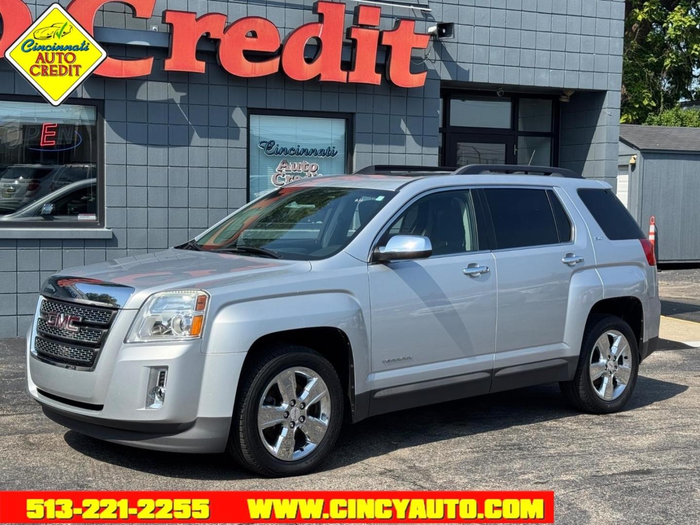 2015 Silver Sky Metallic GMC Terrain SLT-1 (2GKFLXEK1F6) with an 2.4L Ecotec 2.4L I4 182hp 172ft. lbs. Direct Injection engine, 6-Speed Shiftable Automatic transmission, located at 2813 Gilbert Avenue, Cincinnati, OH, 45206, (513) 221-2255, 39.130219, -84.489189- Photo#0
