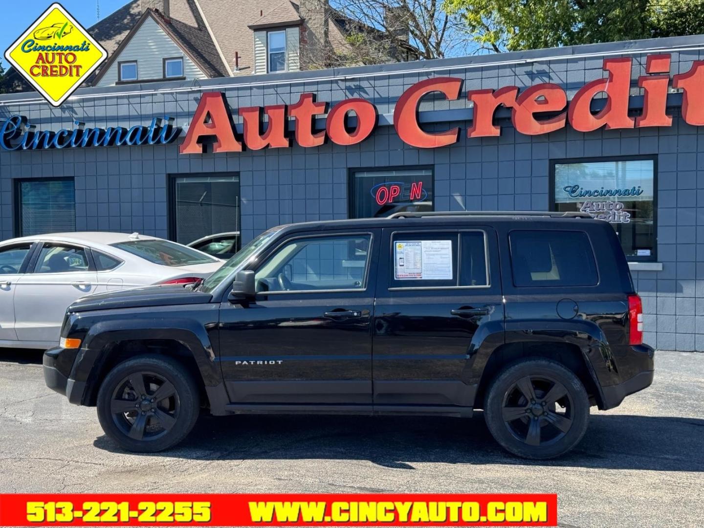 2014 Black Clear Coat Px8 Jeep Patriot Latitude (1C4NJPFB9ED) with an 2.4L 2.4L I4 172hp 165ft. lbs. Sequential Multiport Fuel Injection engine, 6-Speed Shiftable Automatic transmission, located at 2813 Gilbert Avenue, Cincinnati, OH, 45206, (513) 221-2255, 39.130219, -84.489189- Photo#1