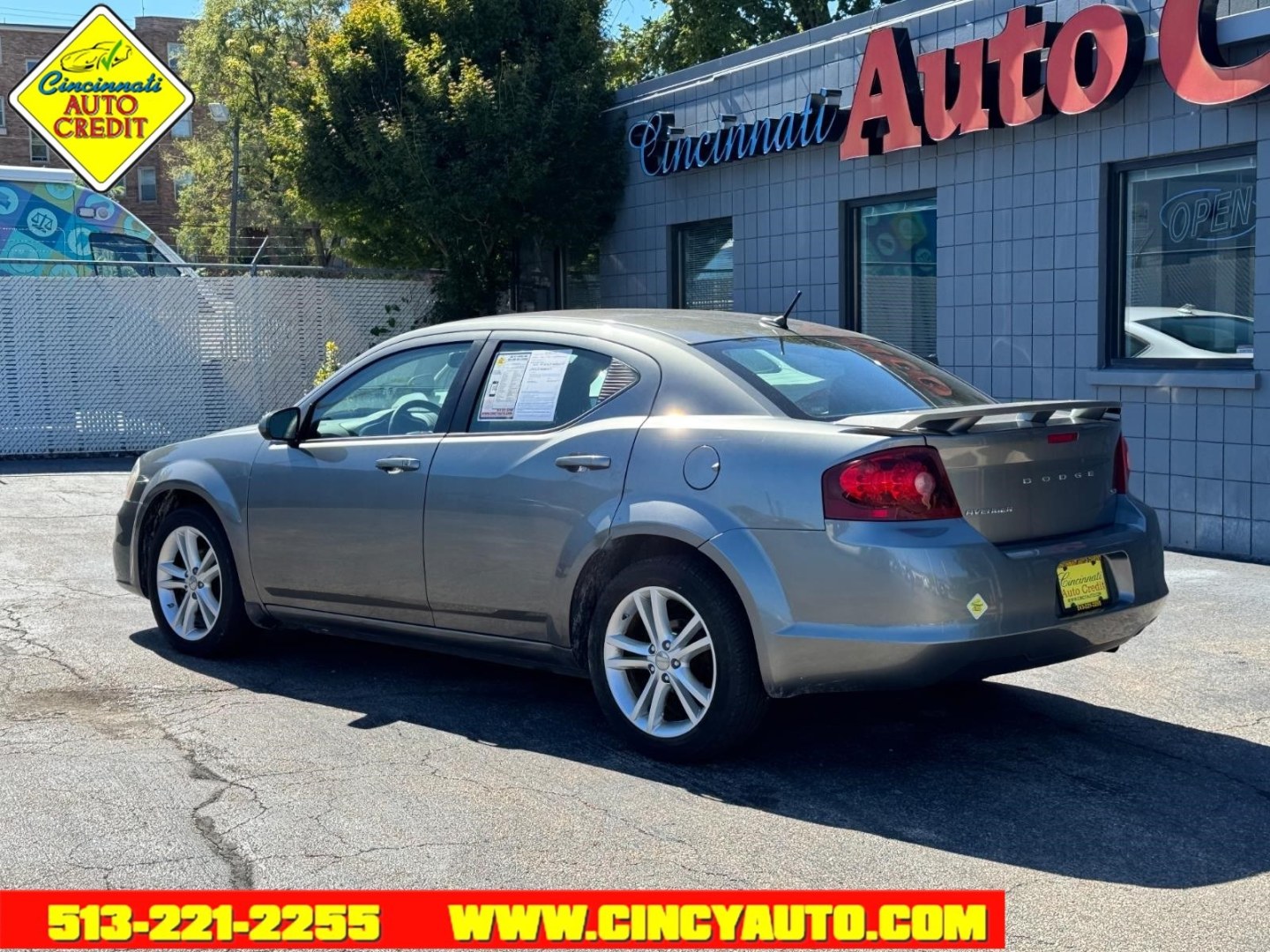 2013 Billet Silver Metallic Clear Coat Psc Dodge Avenger SXT (1C3CDZCB8DN) with an 2.4L 2.4L I4 173hp 166ft. lbs. Sequential Multiport Fuel Injection engine, 6-Speed Shiftable Automatic transmission, located at 2813 Gilbert Avenue, Cincinnati, OH, 45206, (513) 221-2255, 39.130219, -84.489189- Photo#2