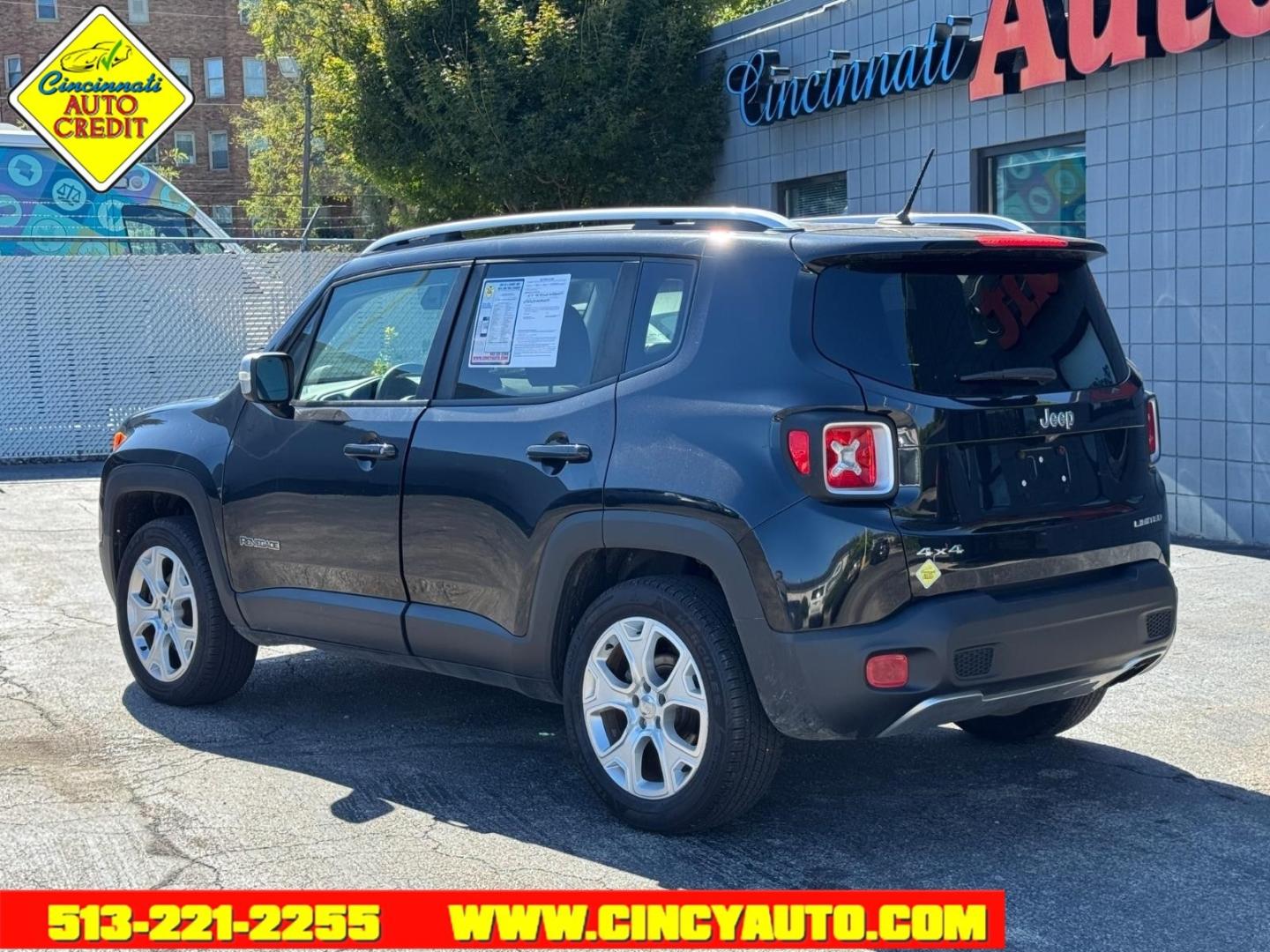 2015 Black Px8 Jeep Renegade Limited (ZACCJBDT0FP) with an 2.4L 2.4L I4 180hp 175ft. lbs. Fuel Injected engine, 9-Speed Shiftable Automatic transmission, located at 2813 Gilbert Avenue, Cincinnati, OH, 45206, (513) 221-2255, 39.130219, -84.489189- Photo#2