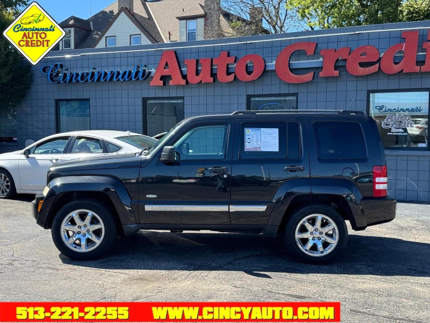 2012 Brilliant Black Crystal Pearl Coat Pxr Jeep Liberty Latitude (1C4PJMAK1CW) with an 3.7L 3.7L V6 210hp 235ft. lbs. Fuel Injected engine, 4-Speed Automatic transmission, located at 2813 Gilbert Avenue, Cincinnati, OH, 45206, (513) 221-2255, 39.130219, -84.489189- Photo#1