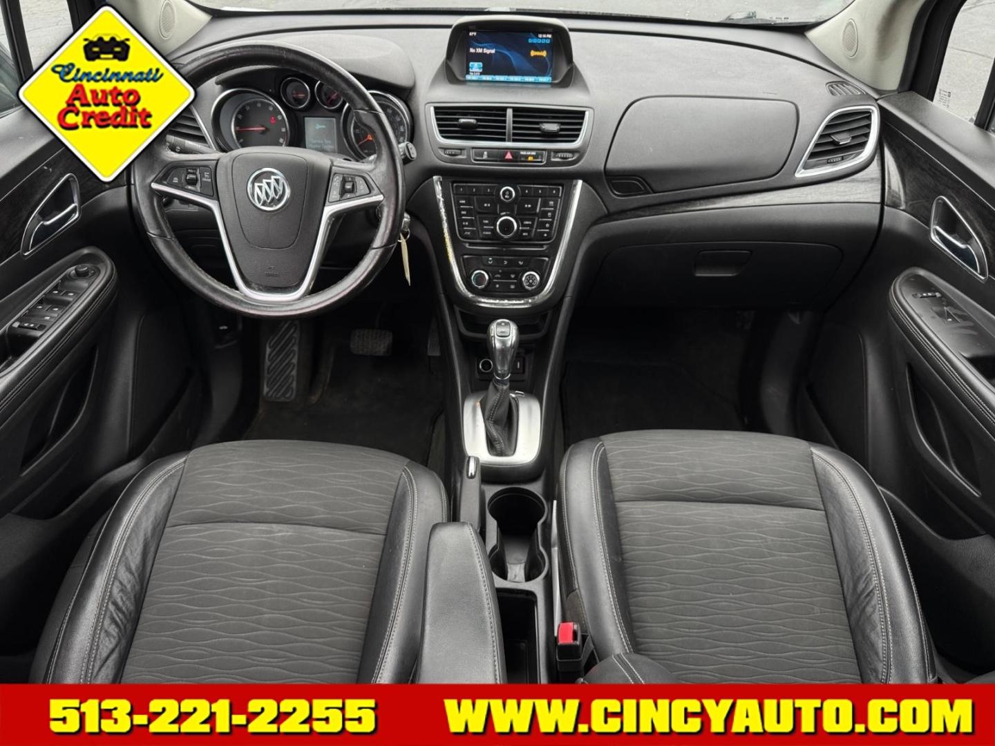 2016 Graphite Gray Metallic/Dark Cocoa Ash Gk2/Bqu Buick Encore Base (KL4CJESB0GB) with an 1.4L Ecotec 1.4L Turbo I4 138hp 148ft. lbs. Sequential Multiport Fuel Injection engine, 6-Speed Automatic w/Driver Shift Control transmission, located at 5489 Dixie Highway, Fairfield, OH, 45014, (513) 221-2255, 39.333084, -84.523834- Photo#3