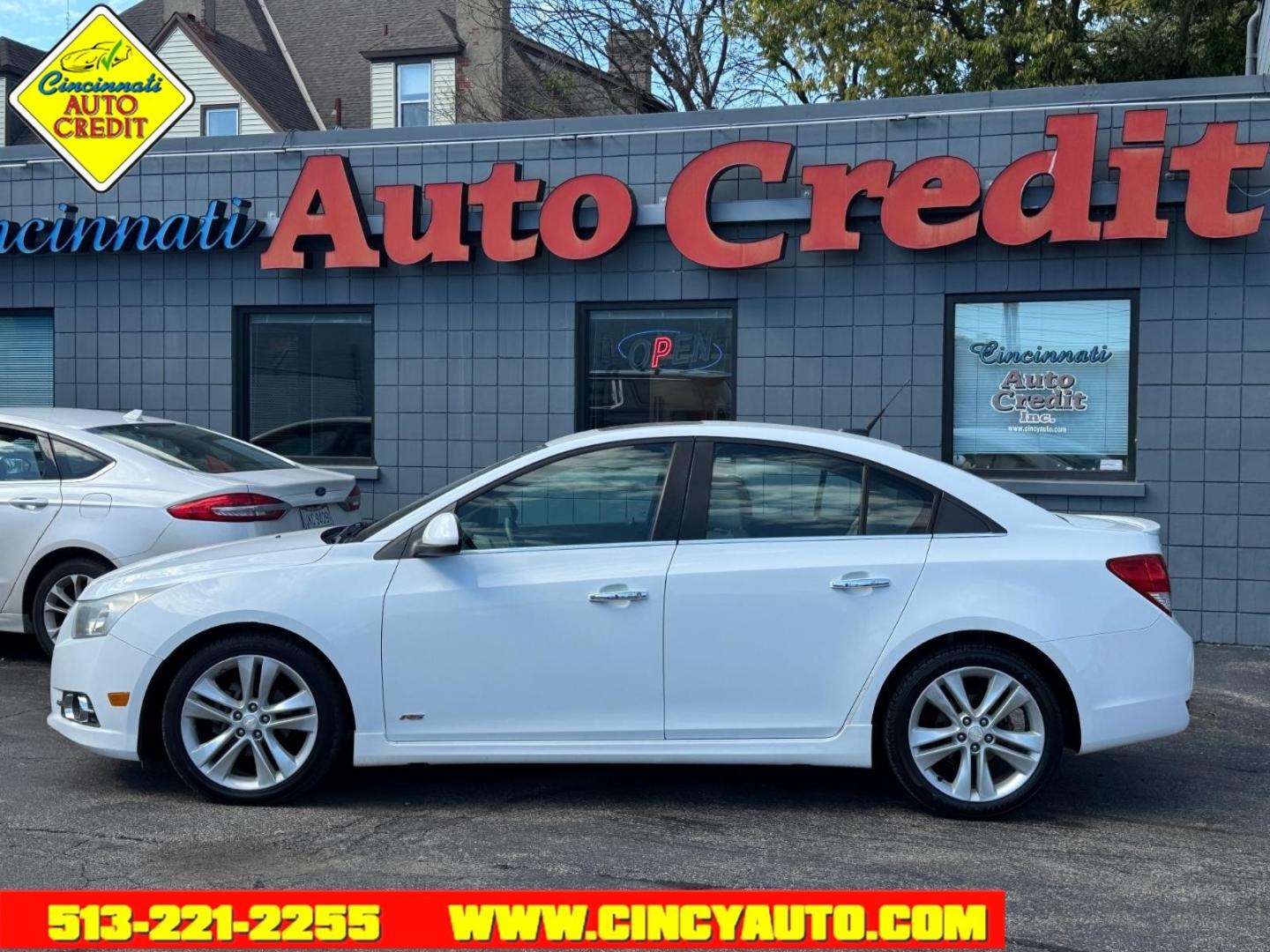 2014 Summit White Gaz Chevrolet Cruze LTZ Auto (1G1PG5SB4E7) with an 1.4L Ecotec 1.4L Turbo I4 138hp 148ft. lbs. Sequential Multiport Fuel Injection engine, 6-Speed Shiftable Automatic transmission, located at 2813 Gilbert Avenue, Cincinnati, OH, 45206, (513) 221-2255, 39.130219, -84.489189- Photo#1